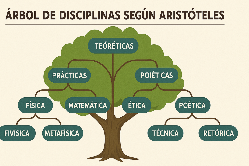 Árbol de Disciplinas según Aristóteles