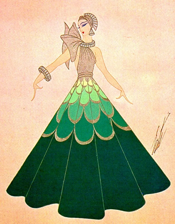 Diseno de vestuario de Erte exponente del art deco Diseño de vestuario de Erté, exponente del art déco