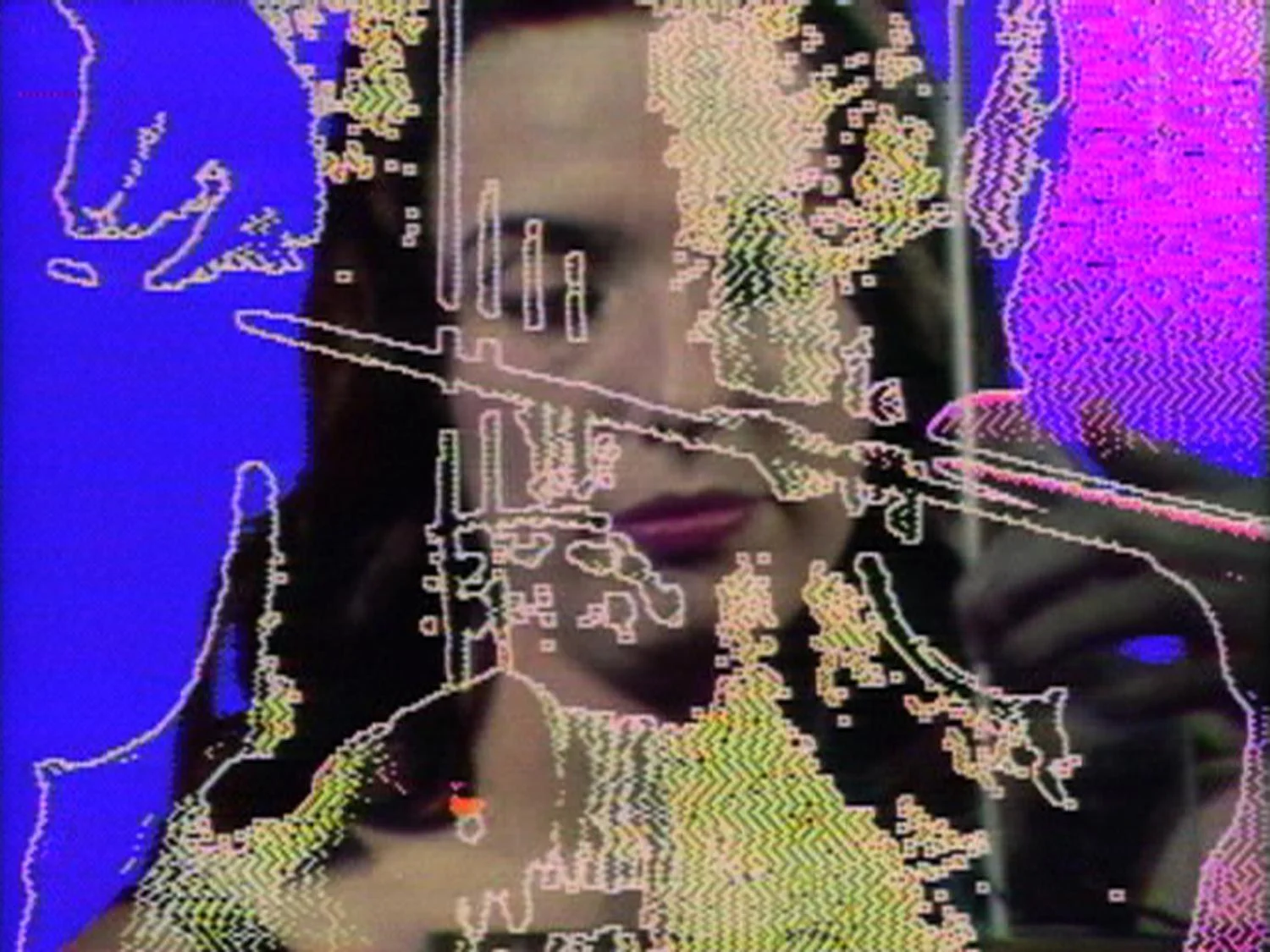 Pantallas de television mostrando la obra Global Groove de Nam June Paik mezcla de imagenes y sonidos globales Pantallas de televisión mostrando la obra Global Groove de Nam June Paik, mezcla de imágenes y sonidos globales